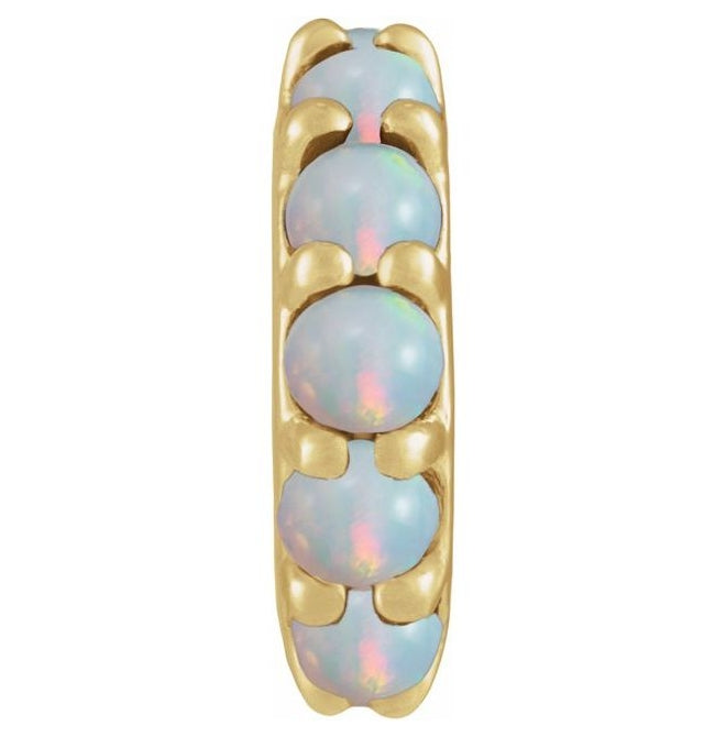 14K Yellow Gold Round 2 Mm Polished Natural Cabochon Spacer Charm/Pendant