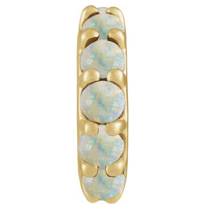 14K Yellow Gold Round 2 Mm Polished Natural Cabochon Spacer Charm/Pendant