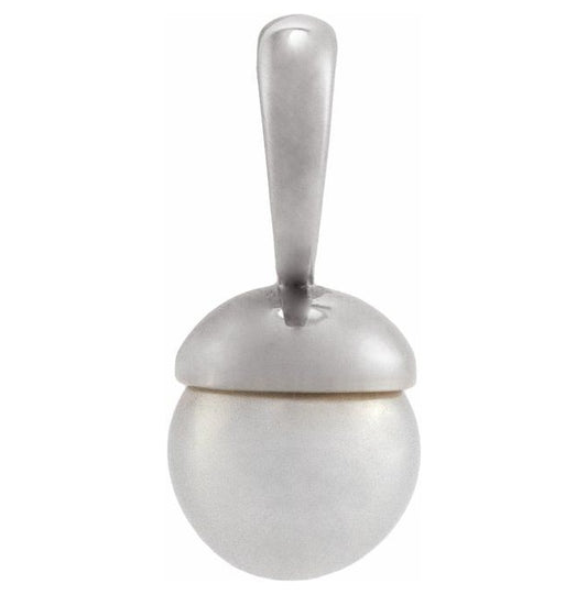 14K Yellow Or White Gold Pearl 4-4.5 Mm Polished Cultured Freshwater Pearl Pendant