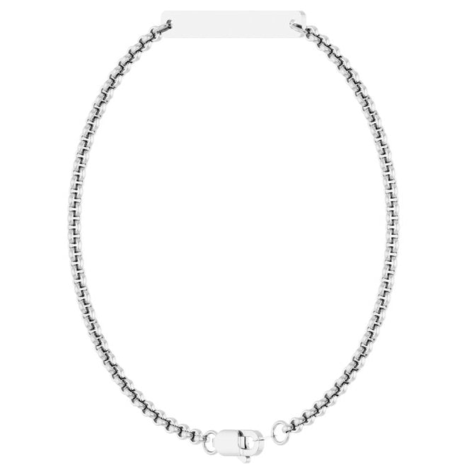 14K Yellow Gold Or Sterling Silver 27.8 X 3.5 Mm 7 In Polished Engravable Bracelet