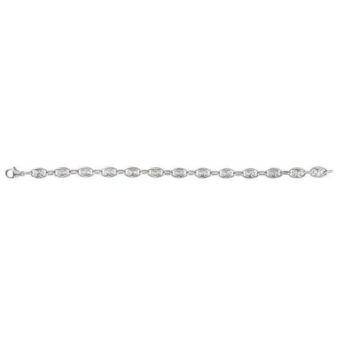 14K Yellow Or White Gold Round  2Mm  Vs, F+ 7 1/2 In Polished 1 Ctw Lab-Grown Diamond Bracelet