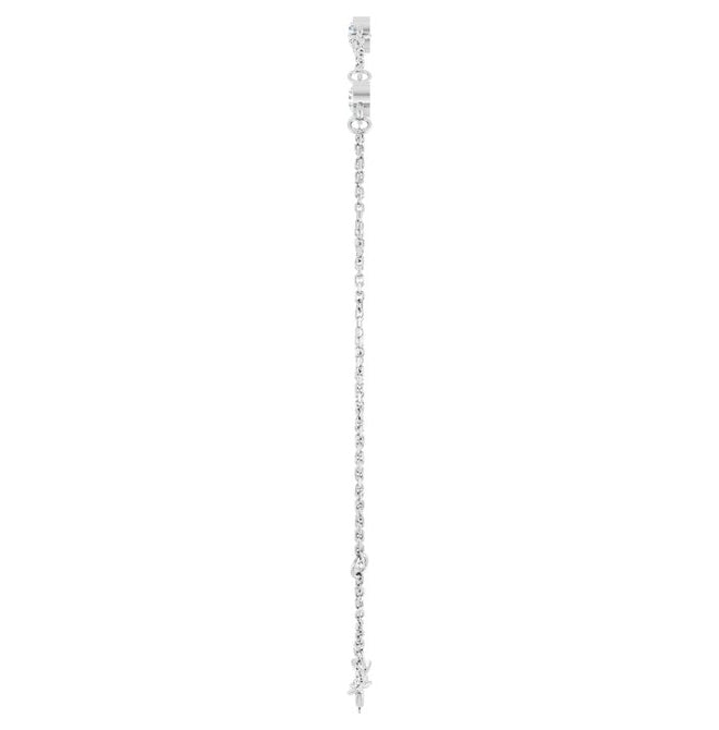 14K Yellow Or White  Gold Or Sterling Silver 3-Stone Round 3 Mm 25.9 X 1.7 Mm 6 1/2-7 1/2 In Polished Lab-Grown Emerald Bezel-Set Bracelet