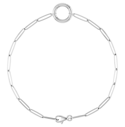 14K Yellow Or White Or Rose Gold Or Sterling Silver 13.6 X 11.7 Mm 7 In Polished Charm Bracelet