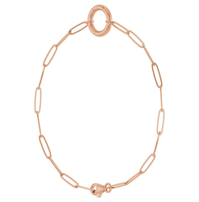 14K Yellow Or White Or Rose Gold Or Sterling Silver 13.6 X 11.7 Mm 7 In Polished Charm Bracelet