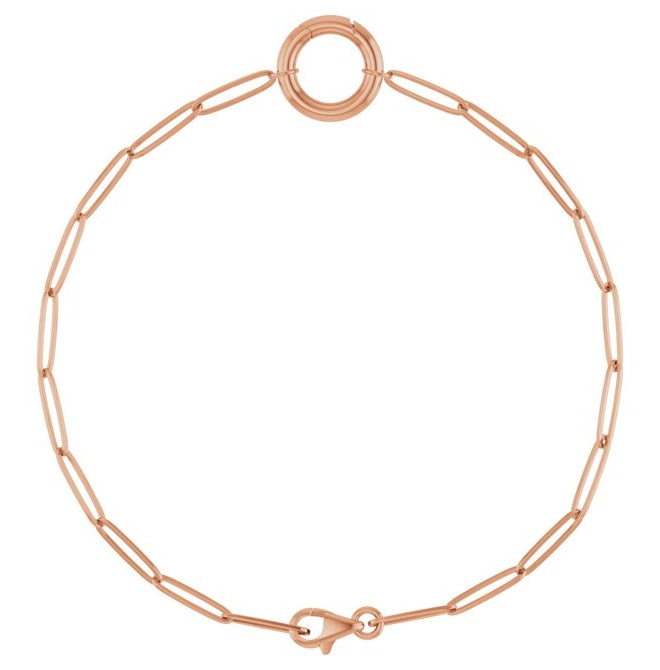14K Yellow Or White Or Rose Gold Or Sterling Silver 13.6 X 11.7 Mm 7 In Polished Charm Bracelet
