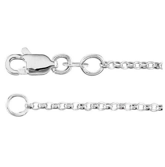14K Yellow Gold-Filled Or Sterling Silver 1.5 Mm Polished Rolo Chain With Lobster Clasp