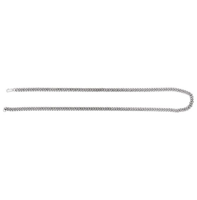 14K Yellow Gold-Filled Or Sterling SIlver 4.8 Mm Polished Curb Chain With Lobster Clasp