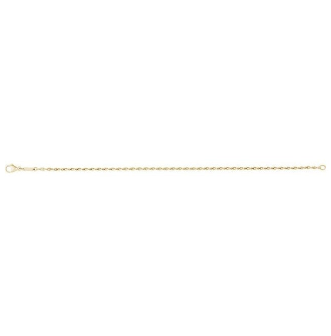 14K Yellow Gold Or Sterling Silver 2 Mm 7 In Polished Figure 8 Chain With Lobster Clasp