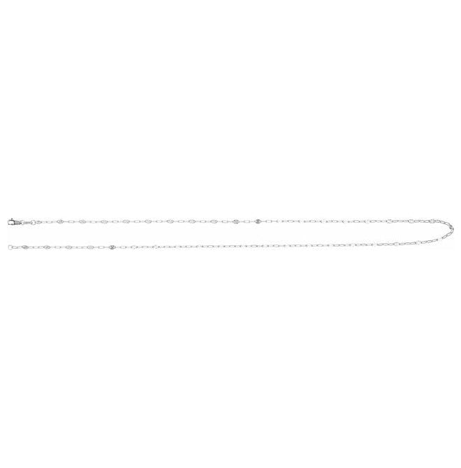 14K Yellow Gold-Filled Or Sterling Silver 2.5 Mm Polished Light Paperclip-Style Starburst Mirror Chain with Lobster Clasp