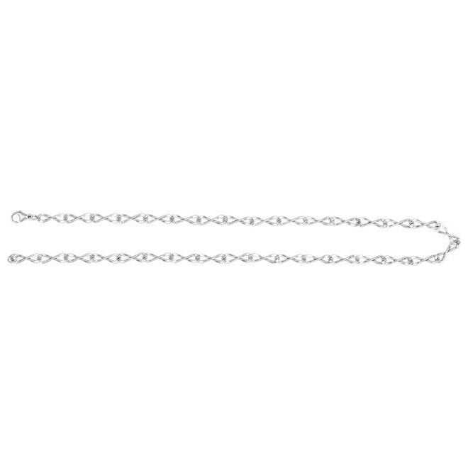 14K Yellow Gold-Filled Or Sterling Silver 5.46 Mm Lobster Clasp Polished Figure Eight Chain