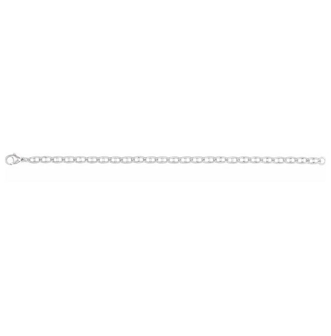 Sterling Silver  3.8 Mm 7 In Polished Anchor Link Chain With Lobster Clasp