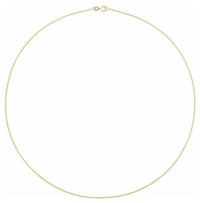 14K Yellow Or  Gold-Filled Or Sterling Silver 7 In Polished Snake Chain With Lobster Clasp