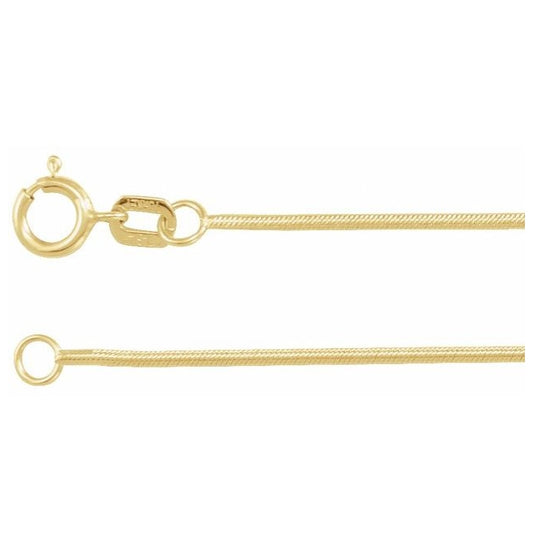 14K Yellow Gold-Filled Or Sterling Silver Polished Snake Chain With Lobster Clasp