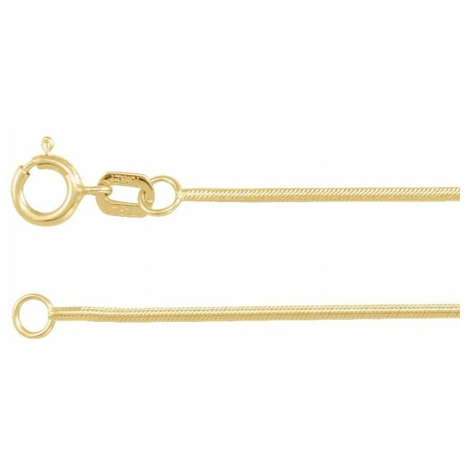 14K Yellow Gold-Filled Or Sterling Silver Polished Snake Chain With Lobster Clasp