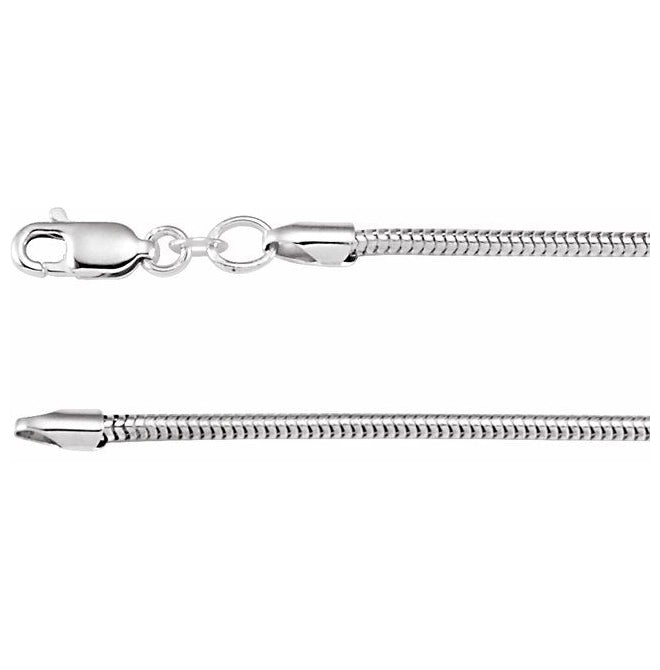 14K Yellow Gold-Filled Or Sterling Silver Polished Snake Chain With Lobster Clasp