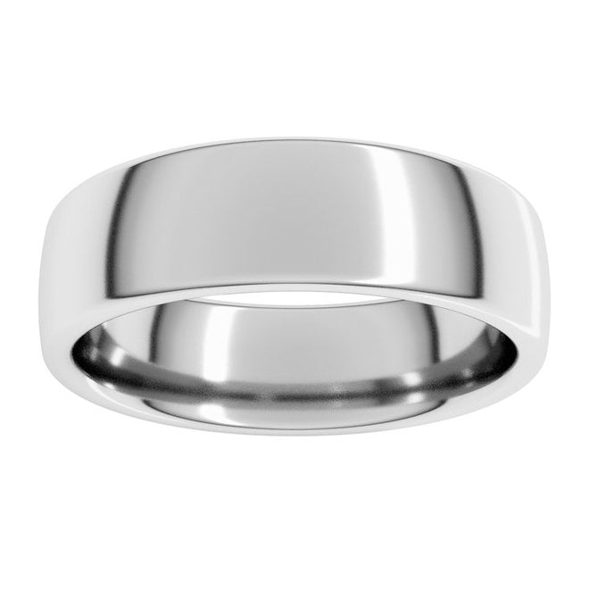14K Yellow Gold Or Sterling SIlver Or Platinum Comfort-Fit European-Style Band