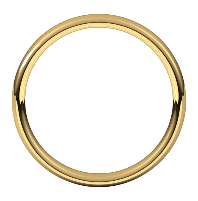 18K Yellow Gold 3.5 mm Comfort-Fit European-Style Band Size 12