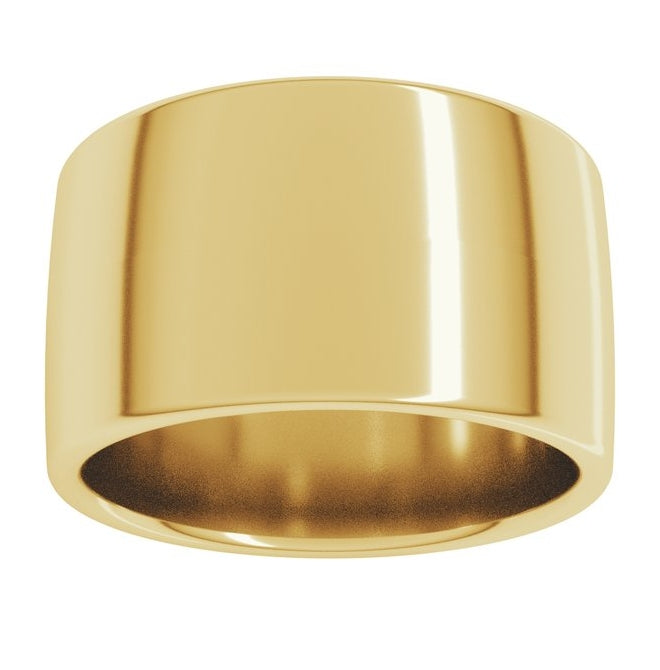 14K Yellow Gold Or Sterling SIlver Or Platinum Comfort-Fit European-Style Band