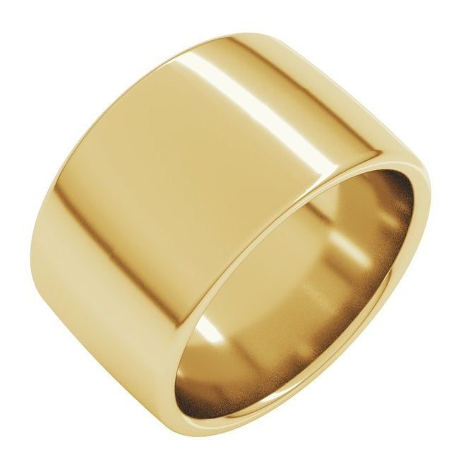 14K Yellow Gold Or Sterling SIlver Or Platinum Comfort-Fit European-Style Band