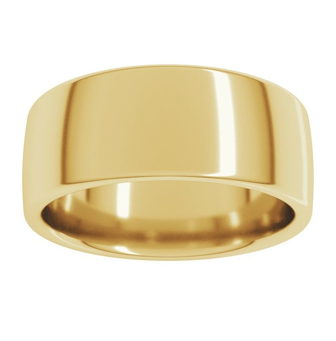 14K Yellow Gold Or Sterling SIlver Or Platinum Comfort-Fit European-Style Band