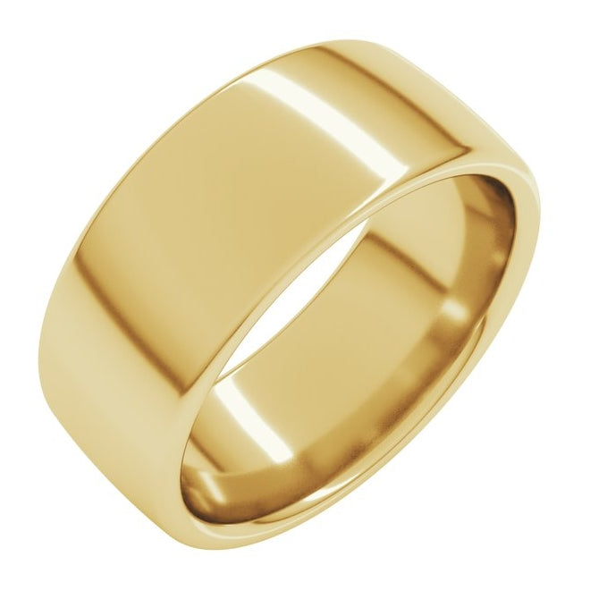 14K Yellow Gold Or Sterling SIlver Or Platinum Comfort-Fit European-Style Band