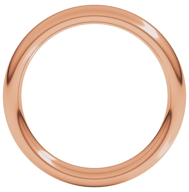14K Yellow Or White Or Rose Gold Or Sterling Silver Or Platinum Heavyweight Comfort-Fit European-Style Band
