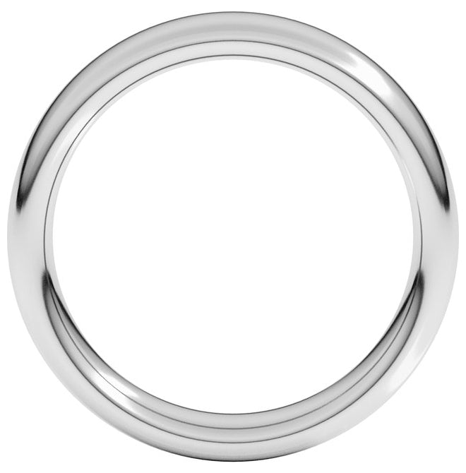 18K Yellow Or White Or Rose Gold Heavyweight Comfort-Fit European-Style Band