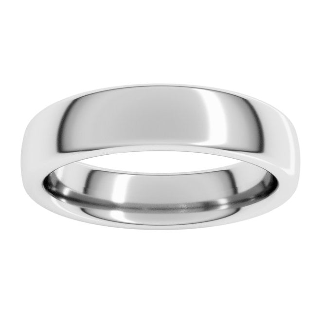 14K Yellow Or White Or Rose Gold Or Sterling Silver Or Platinum Heavyweight Comfort-Fit European-Style Band