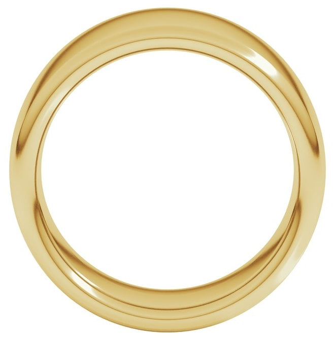 14K Yellow Or White Or Rose Gold Or Sterling Silver Or Platinum Heavyweight Comfort-Fit European-Style Band