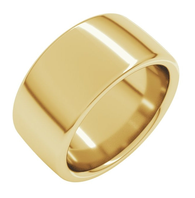 14K Yellow Or White Or Rose Gold Or Sterling Silver Or Platinum Heavyweight Comfort-Fit European-Style Band