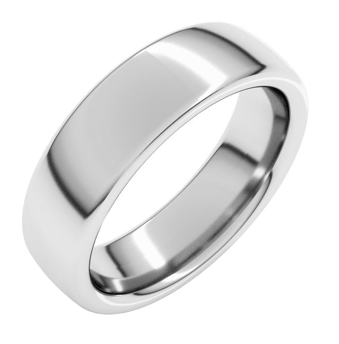 14K Yellow Or White Or Rose Gold Or Sterling Silver Or Platinum Heavyweight Comfort-Fit European-Style Band