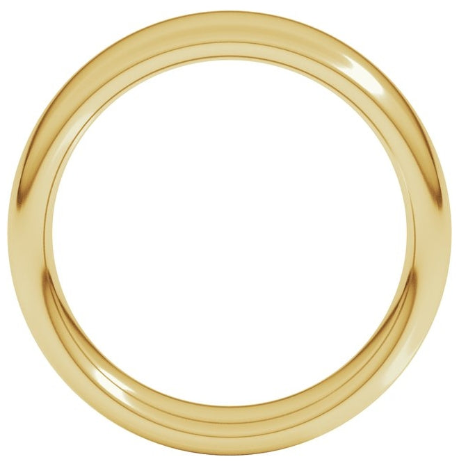 14K Yellow Or White Or Rose Gold Or Sterling Silver Or Platinum Heavyweight Comfort-Fit European-Style Band