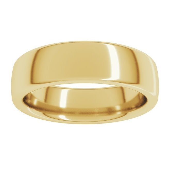 14K Yellow Or White Or Rose Gold Or Sterling Silver Or Platinum Heavyweight Comfort-Fit European-Style Band