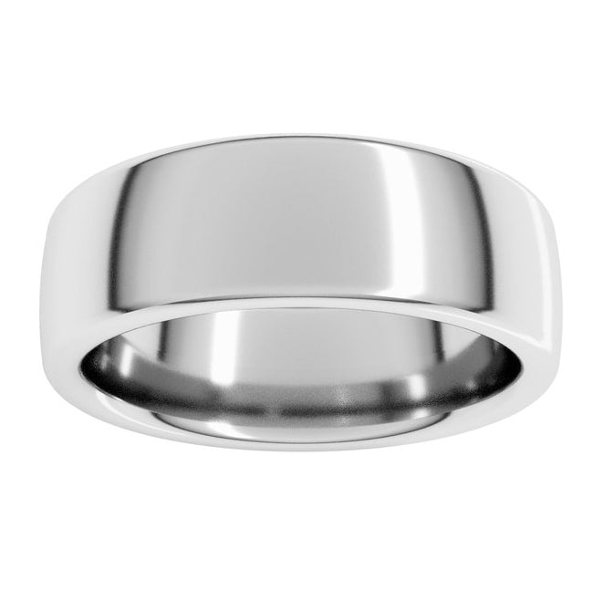 14K Yellow Or White Or Rose Gold Or Sterling Silver Or Platinum Heavyweight Comfort-Fit European-Style Band