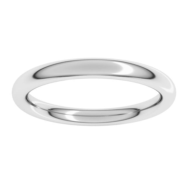 14K Yellow Or White Or Rose Gold Or Sterling Silver Or Platinum Heavyweight Comfort-Fit European-Style Band