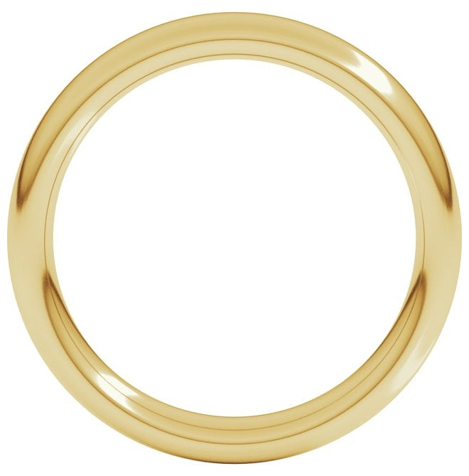 14K Yellow Or White Or Rose Gold Or Sterling Silver Or Platinum Heavyweight Comfort-Fit European-Style Band