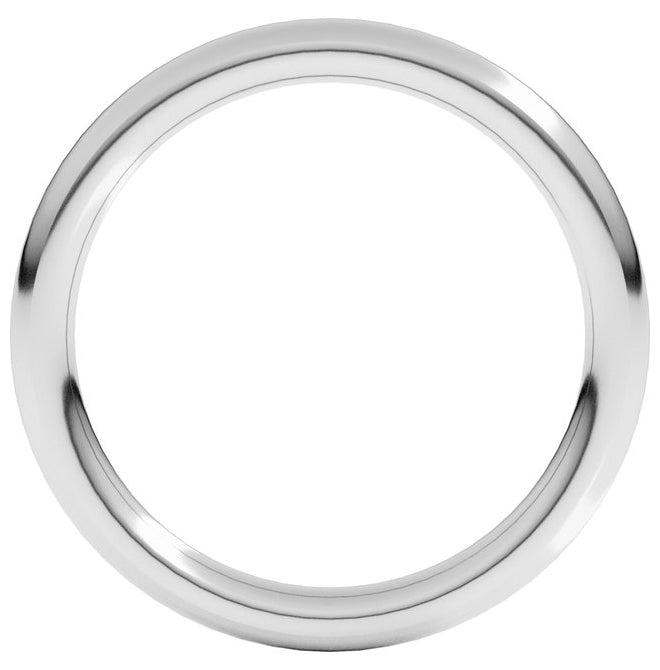 14K Yellow Or White Or Rose Gold Or Sterling Silver Or Platinum Heavyweight Comfort-Fit European-Style Band