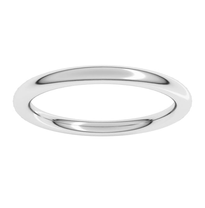 18K Yellow Or White Or Rose Gold Heavyweight Comfort-Fit European-Style Band
