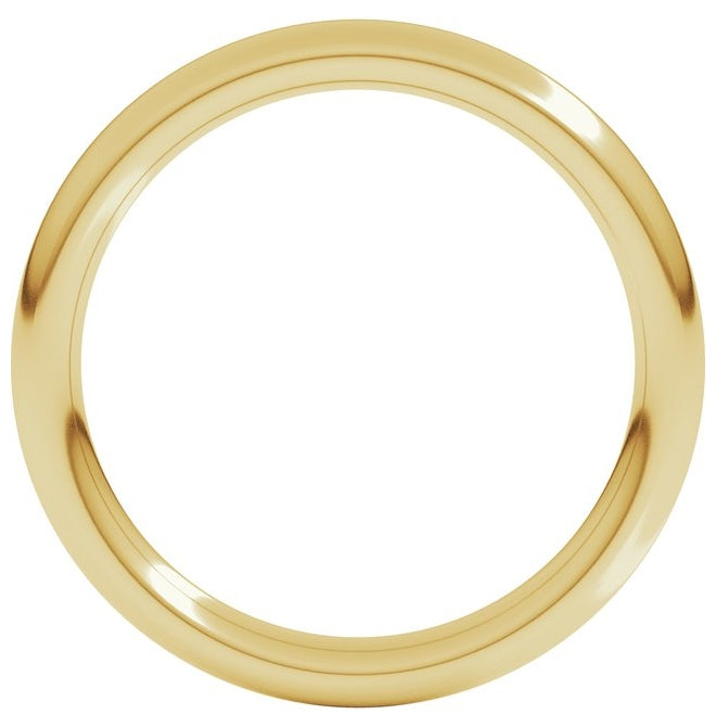 14K Yellow Or White Or Rose Gold Or Sterling Silver Or Platinum Heavyweight Comfort-Fit European-Style Band