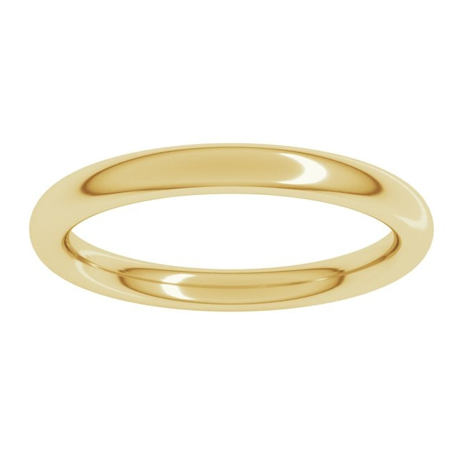 14K Yellow Or White Or Rose Gold Or Sterling Silver Or Platinum Heavyweight Comfort-Fit European-Style Band