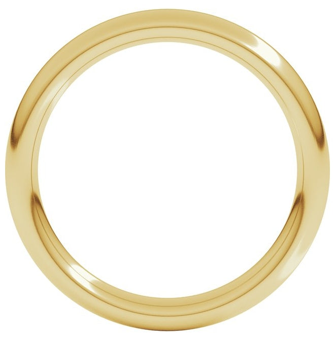 14K Yellow Or White Or Rose Gold Or Sterling Silver Or Platinum Heavyweight Comfort-Fit European-Style Band