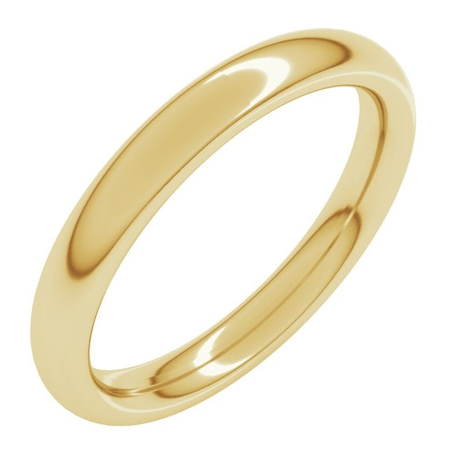 10K Yellow Gold Heavyweight Comfort-Fit European-Style Band
