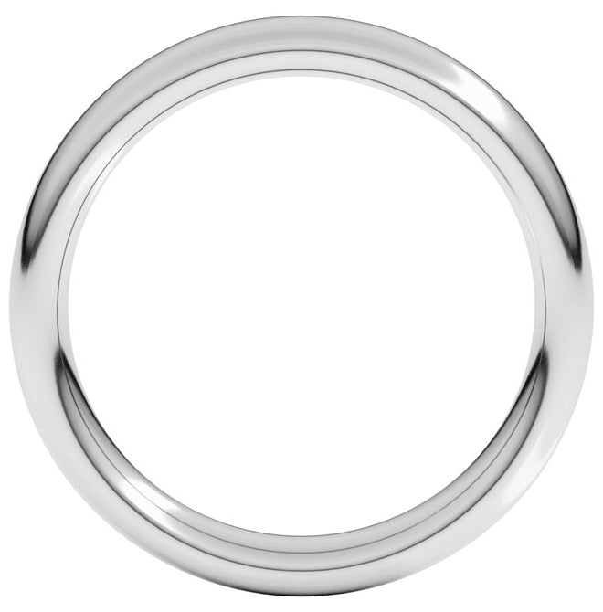 14K Yellow Or White Or Rose Gold Or Sterling Silver Or Platinum Heavyweight Comfort-Fit European-Style Band