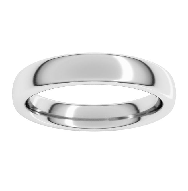 14K Yellow Or White Or Rose Gold Or Sterling Silver Or Platinum Heavyweight Comfort-Fit European-Style Band