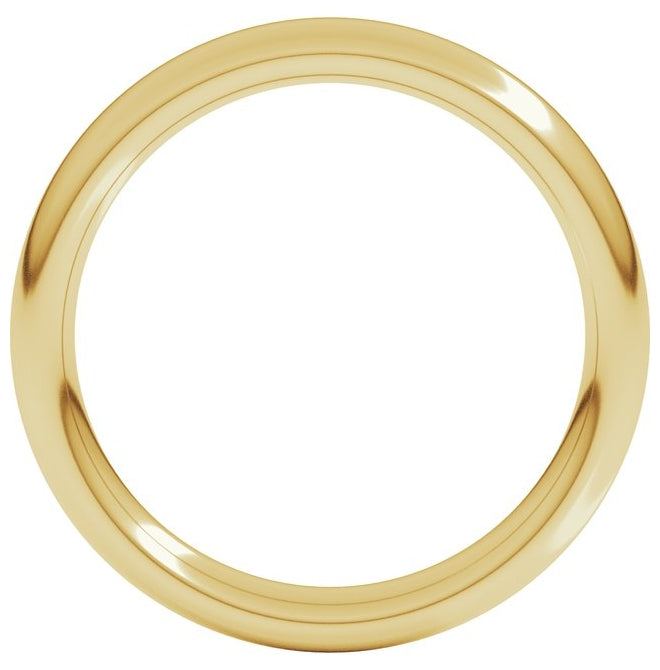 14K Yellow Or White Or Rose Gold Or Sterling Silver Or Platinum Heavyweight Comfort-Fit European-Style Band