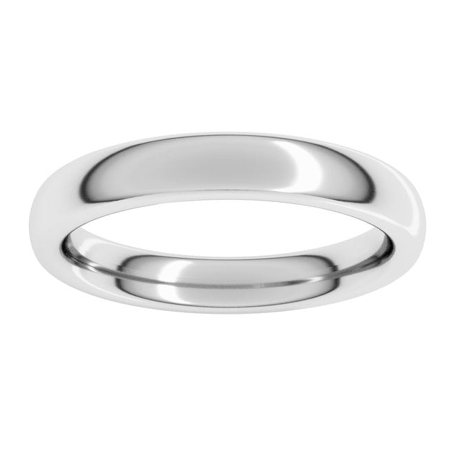 18K Yellow Or White Or Rose Gold Heavyweight Comfort-Fit European-Style Band