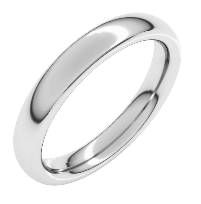14K Yellow Or White Or Rose Gold Or Sterling Silver Or Platinum Heavyweight Comfort-Fit European-Style Band