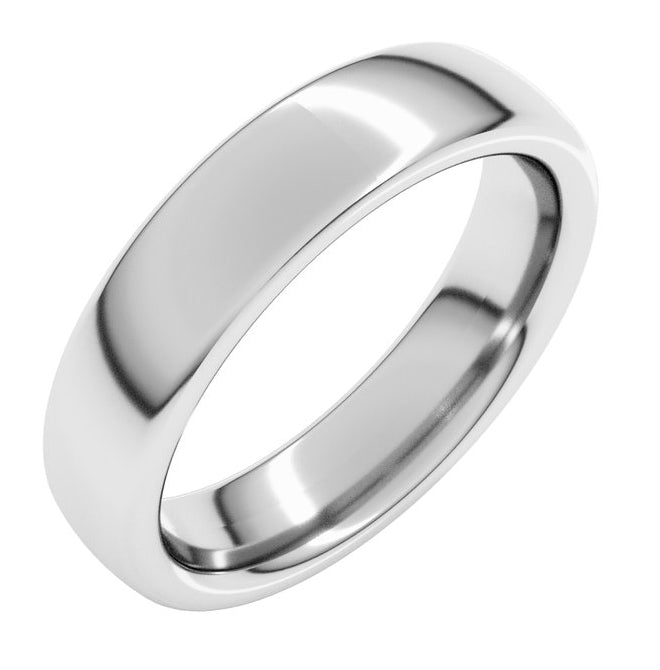 18K Yellow Or White Or Rose Gold Heavyweight Comfort-Fit European-Style Band