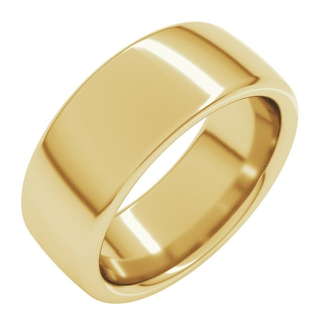 14K Yellow Or White Or Rose Gold Or Sterling Silver Or Platinum Heavyweight Comfort-Fit European-Style Band