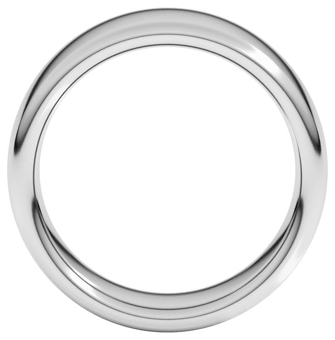 14K Yellow Or White Or Rose Gold Or Sterling Silver Or Platinum Heavyweight Comfort-Fit European-Style Band